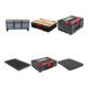 Set STIER Établi Medium 9 tiroirs + STIER Systainer I Black Edition + STIER Systainer II Black Edition + STIER Coussin de sol pour Systainer + STIER Coussin de couvercle matelassé pour Systainer + STIER Systainer T-LOC MFT BLACK-Edition-1