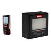 Set STIER Laser Entfernungsmesser SLE-100 100m + Digitales Neigungsmessgerät