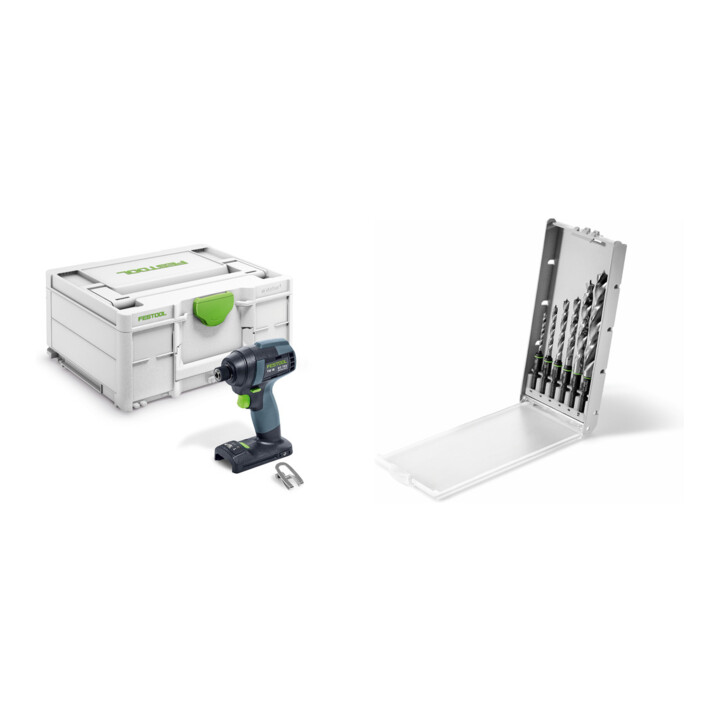 Set Festool Akku-Schlagschrauber TID 18-Basic + Bohrerkassette BKS SYS3 D3-10 CE/W
