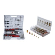 Set STIER Nietzangen-Satz 11tlg + BGS Nietmuttern-Sortiment Stahl 150tlg