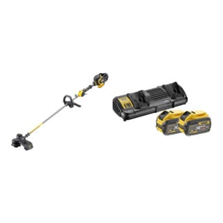 Set DEWALT Flexvolt Akku-Motorsense und Trimmer, 54V, Basisversion DCM571N-XJ + Starter-Set 2xAkku 54V /162 Wh DCB132X2-QW