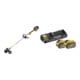 Set DEWALT Flexvolt Akku-Motorsense und Trimmer, 54V, Basisversion DCM571N-XJ + Starter-Set 2xAkku 54V /162 Wh DCB132X2-QW