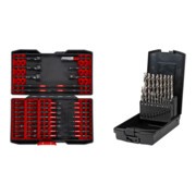 Set STIER Torsions-Bitsatz 42tlg + Spiralbohrer-Set HSS-Co5 19tlg