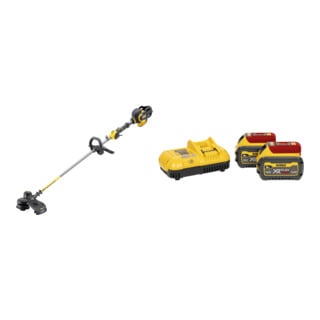 Set DEWALT Flexvolt Akku-Motorsense und Trimmer, 54V, Basisversion DCM571N-XJ + Starter-Set 2xAkku 54V /108 Wh DCB118T2-QW