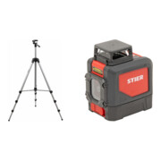 Set STIER Stativ 250 + STIER Kreuzlinienlaser 360° x 120°