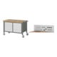 Set STIER Fahrbare Werkbank Premium mit 6 Schubladen BxTxH 1250x700x880 mm +...