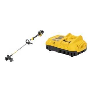 Set DEWALT Flexvolt Akku-Motorsense und Trimmer, 54V, Basisversion DCM571N-XJ + Schnellladegerät für 54 bzw. 18 V DCB118-QW