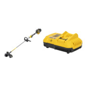 Set DEWALT Flexvolt Akku-Motorsense und Trimmer, 54V, Basisversion DCM571N-XJ + Schnellladegerät für 54 bzw. 18 V DCB118-QW