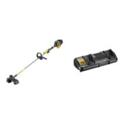 Set DEWALT Flexvolt Akku-Motorsense und Trimmer, 54V, Basisversion DCM571N-XJ + Doppelladegerät für 10,8 bis 54 V DCB132-QW