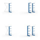 Set KR Ständer IPE 120 einseitig 2000x600 + Kragarmregal AF eins. 2000x1030x600 + Kragarmregal AF eins. 2000x1330x600 + Kragarmregal GF eins. 2000x1030x600 + Kragarmregal GF eins. 2000x1330x600