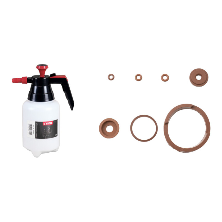 Set STIER Pumpsprühflasche 1L Viton + Ersatzdichtung Viton
