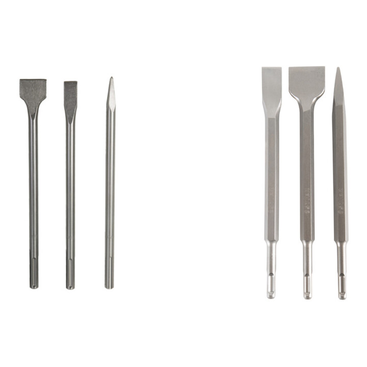 Set STIER Meißel-Set SDS-max 3tlg + Meißel-Set SDS-plus 3tlg