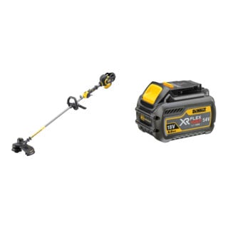Set DEWALT Flexvolt Akku-Motorsense und Trimmer, 54V, Basisversion DCM571N-XJ + Ersatz-Akku 54V /108 Wh DCB546-XJ
