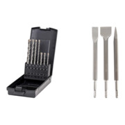 Set STIER Hammerbohrer-Set 7tlg + Meißel-Set SDS-plus 3tlg