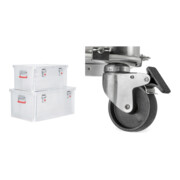 Set STIER Alubox-Set 50L+85L + Rollen-Set