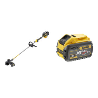 Set DEWALT Flexvolt Akku-Motorsense und Trimmer, 54V, Basisversion DCM571N-XJ + Ersatz-Akku 54V /162 Wh DCB547-XJ