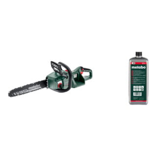 Set Metabo Akku-Kettensäge MS 36-18 LTX BL 40 Karton + Bio-Sägekettenhaftöl 1 l