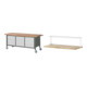 Set STIER Fahrbare Werkbank Premium mit 9 Schubladen BxTxH 2000x700x880mm +...