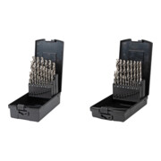 Set STIER Spiralbohrer-Set HSS-Co5 25tlg + Spiralbohrer-Set HSS-Co5 19tlg