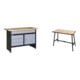 Set STIER Werkbank Basic+ BxTxH 1200x600x840 mm + Klappwerkbank Basic+-1