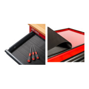 Set STIER Schubladeneinlage + Gummiauflage für Werkstattwagen