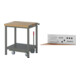 Set STIER Werkbank Premium mit abs. Fahrgestell BxTxH 750x700x880mm +...