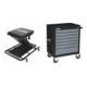 Set STIER Werkstatt-Rollliege und -Sitz 2in1 Multi+ + Werkstattwagen leer BLACK-Edition-1