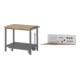 Set STIER Werkbank Premium mit abs. Fahrgestell BxTxH 1000x700x880mm +...
