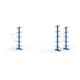 Set Kragamrgegal AF doppels. 3000x1330x800mm + KR 330 Boden 1300x400 verzinkt + KR Sockelboden 1300x400 verzinkt + Kragarmregal GF doppels. 3000x1330x800mm
