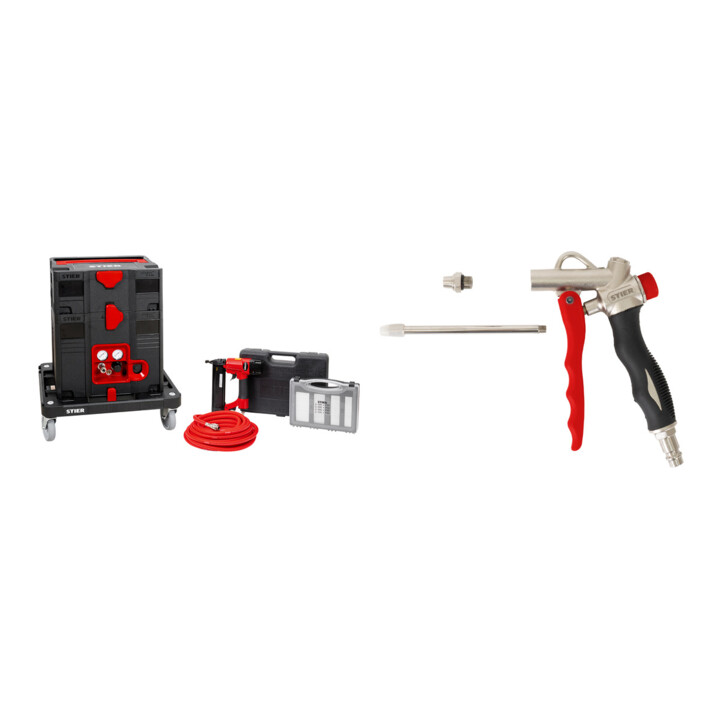 Set STIER Systainer-Kompressor-Set + Ausblaspistole FlowControl