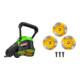Set Eibenstock EES 1400-3 Eckenschleifer (inkl. 3 Schleifteller Beton) + Diamant-Schleifteller Ø 44 mm (3er-Set) Estrich