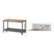 Set STIER Werkbank Premium mit abs. Fahrgestell BxTxH 1500x700x880 mm +...