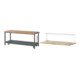 Set STIER Werkbank Premium mit abs. Fahrgestell BxTxH 2000x700x880 mm +...