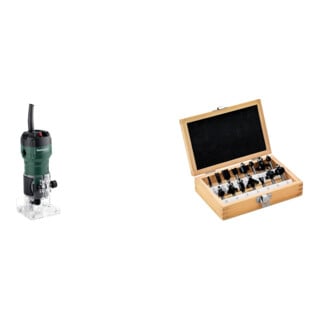 Set Metabo Défonceuse FM 500-6 + assortiment de fraises-SP, 6 mm, 15 pièces