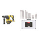 Set DeWalt Akku-Kombihammer SDS-plus 54V Basisversion DCH333NT-XJ + Stier SDS-Plus Bohrer & Meißelsatz, 17-teilig-1