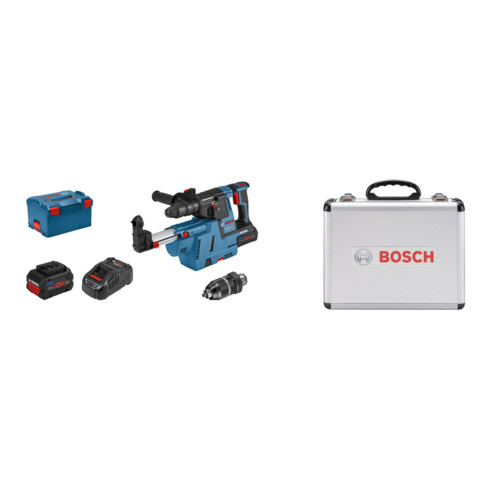 Set Bosch Akku-Bohrhammer mit SDS plus GBH 18V-26 F + 11-tlg SDS plus-1 Hammerbohrer-Set