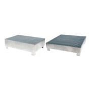 Set STIER Auffangwanne verzinkt für 2x200l Fässer + STIER Auffangwanne verzinkt für 4x200l Fässer