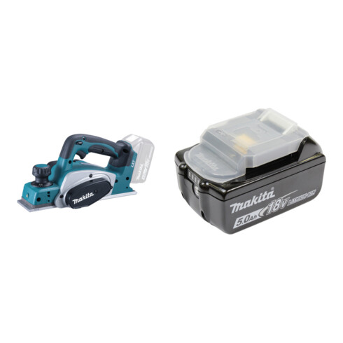 Set Makita Akku-Hobel DKP180Z + Akku-BL1850B Li 18,0V 5.0Ah - 197280-8