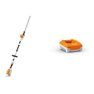 Set Stihl Akku-Heckenschneider HLA 66, ohne Akku und Ladegerät + AL 301 Schnellladegerät