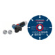 Bosch Akku-Winkelschleifer GWS 12V-76, Solo Version, im Karton + Bosch EXPERT Carbide Multi Wheel Trennscheibe, 76 mm, 1 mm, 10 mm