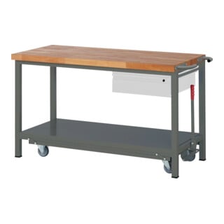 Set STIER Werkbank Premium mit abs. Fahrgestell und 1 Schublade BxTxH...