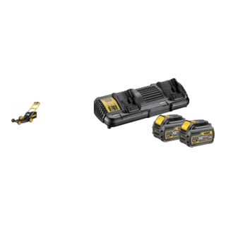 Set Dewalt Akku-Rasenmaeher(Antrieb), 53cm, 54 V + Starter-Set 2xAkku 54V /108 Wh DCB132T2-QW