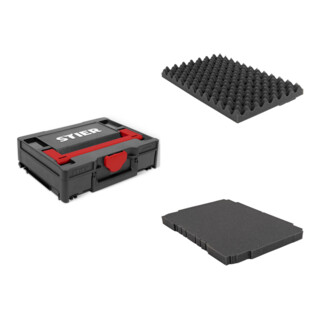 Set STIER Systainer³ I Black Edition + Bodenpolster für Systainer³, T-Loc, Classic + Deckelpolster genoppt für Systainer³, T-Loc, Classic