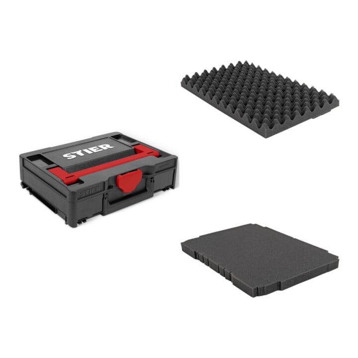 Set STIER Systainer³ I Black Edition + Bodenpolster für Systainer³, T-Loc, Classic + Deckelpolster genoppt für Systainer³, T-Loc, Classic