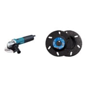 Set Makita Winkelschleifer 1100 W 125 mm 9565HRZ + Pferd TOOLS CC-GRIND VIEW Schleifscheibe 125x22,23 mm