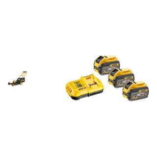 Set Dewalt Akku-Rasenmaeher(Antrieb), 53cm, 54 V + Flexvolt Starter-Set 3x Akku, 54V /162 Wh DCB118X3-QW