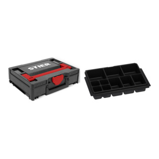 Set STIER Systainer³ I Black Edition + Systainer-Tiefzieheinsatz mit 10 Fächern