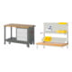 Set STIER Werkbank Premium mit abs. Fahrgestell und 3 Schubladen BxTxH...