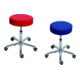 Set STIER Tabourets tournants à roulettes Hauteur d’assise 540-720 mm Similicuir rembourré Rouge + STIER Tabourets tournants à roulettes Hauteur d’assise 540-720 mm Similicuir rembourré Bleu foncé-1