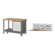 Set STIER Werkbank Premium mit abs. Fahrgestell und 3 Schubladen BxTxH...